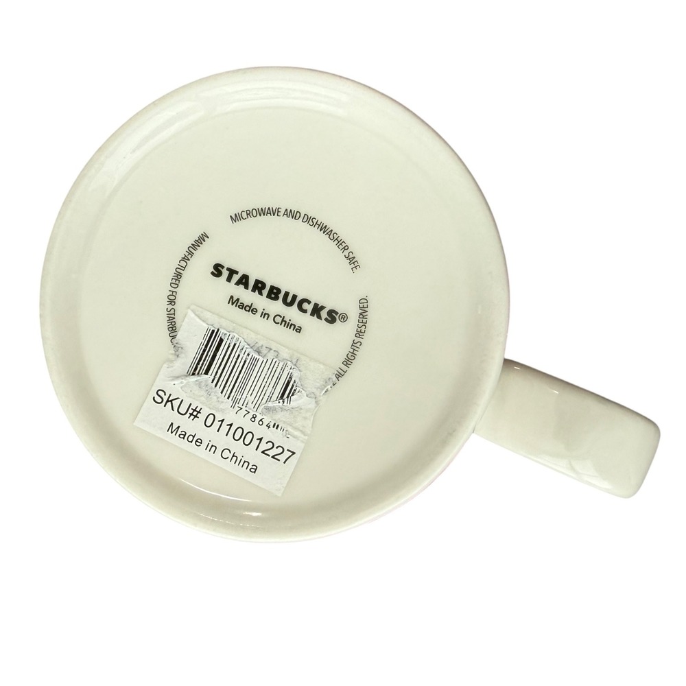 Starbucks‎ Sharjah Rare Global Icon Series Coffee Mug Red Cream UAE 16oz 2011 - Picture 5 of 7